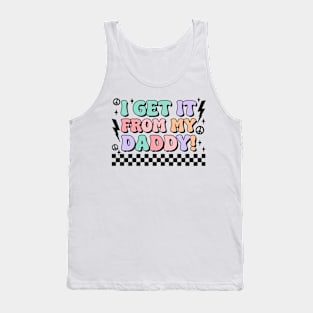 Groovy Daddy fathers day gift for husband dad Tank Top